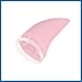 A ABSOPRO 2pcs Bull Horn Style Roof Top Stickers Car Front Rear Bumper Decoration Anti Collision Suction Cup for Car Fender Motorcycle Helmet Pink Item Replacement