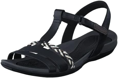 Clarks Women's Tealite Grace Wedge Heels Sandals, Black (Black Leather), 8 US | Image 2