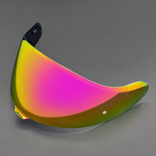 YMTSGEQ Neotec 3 Helmet Visor Replacement.CNS-3C Helmet Face Shield UV Protection Compatible with Neotec 3 (Revo Pink Gold-Day Use Only)