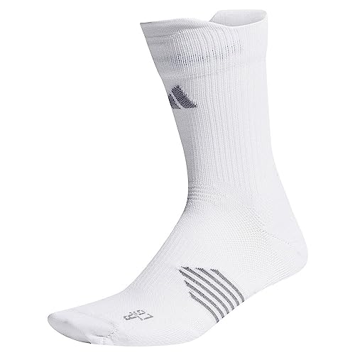 adidas Unisex Running x Supernova Crew Crew Socks, white/grey three, L