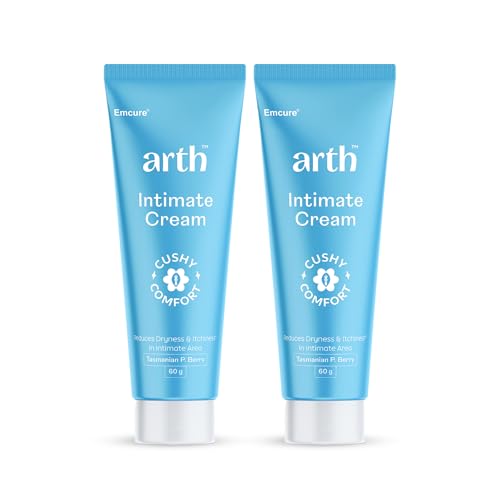 Image of Arth Intimate Cream for Moisturization |Reduces Dryness & Itching| Maintains pH Balance (3.5-4.5) |With Tasmanian Berry & Australian Tea Tree Oil | Daily Feminine Hygiene | Intimate Wash Alternative For Women | 60g x 2 packs