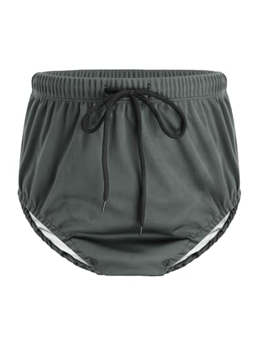Nyeemya Niños Cubiertas Pañal Impermeables Ropa Baño Incontinencia Shorts Natación Necesidades Especiales Nadar Gris Oscuro 8-10 años