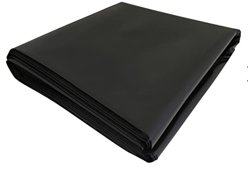Image of Heavy Duty Black Polythene Sheet - DPM/DPC 300 mu - 1200 Gauge -Polythene, 10M X 4M)