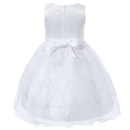 Richie House Little Girls' Sundress with Layered Mesh Bottom Rh14092