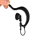 UAYESOK 3.5mm Police Receive/Listen Only Earpiece G Shape Soft Ear Hook Surveillance Headset for Two Way Radio, Radio Speaker Mic