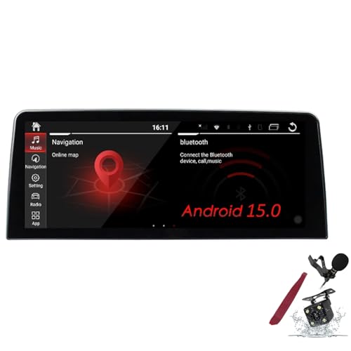 Radio de navegación estéreo para automóvil para coche Android 15 con navegador satelital para BMW Serie 7 G11(2016-2020)unidad principal Android de 12,3" multimedia Carplay navegación GPS HIFI Bluetoo