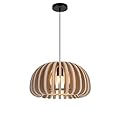 TimberAura Pendant Light with Felt Lampshade, Modern Hanging Lamp Fixture, DIY Acoustic Pendant Light Chandeliers for Kitchen Island, Living Room, Dining Room, Bedroom, Office (D13.7"x7.8")