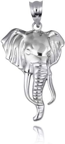 Claddagh Gold Lucky Elephant Wildlife Animal Fine Pendant Necklace Real Solid .925 Sterling Silver