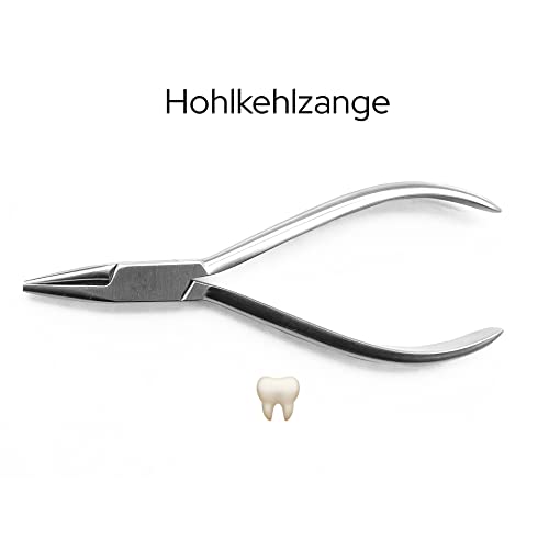 Foto von MedAT-Z 2026 Zangen - aktualisiertes Set aus Hohlkehlzange und Weingartzange zum Untertest Draht Biegen im MedAT, mit praktischem Etui zur Aufbewahrung