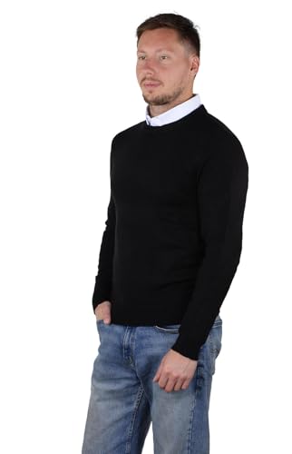 SoCal Look Men's Sweater Crew Neck Long Sleeve Acrylic Pullover4