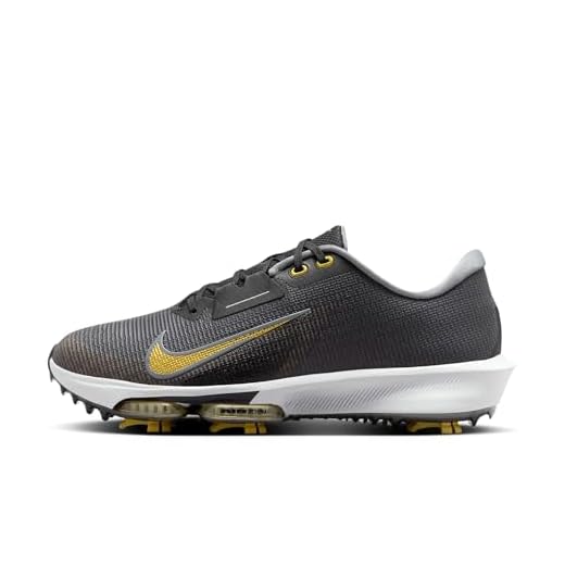 Nike Infinity Tour 2 Golf Shoes (FD0217-003, Black/Cool Grey/Pure Platinum/Infinite Gold) Size 10
