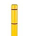 Innoplast Bollard Cover, 4"x 52", Yellow Cover with Red Tapes