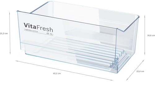 Bosch KSV36VXDP, Serie 4 Kühlschrank, 186 x 60 cm, 346 L, VitaFresh XXL Schubladen - längere Frische, Flaschenablage, Easy Access Shelfs aus Glas, LED-Beleuchtung, Gebürsteter schwarzer Stahl
