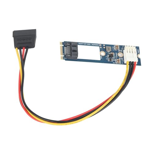 Adaptador M2 NGFF a SATA con cable de energía 4 pines miniatura 3