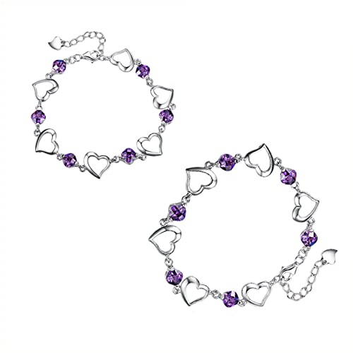 FANMEI Reiner Amethyst, Elegantes Slimfit-Armband Cover