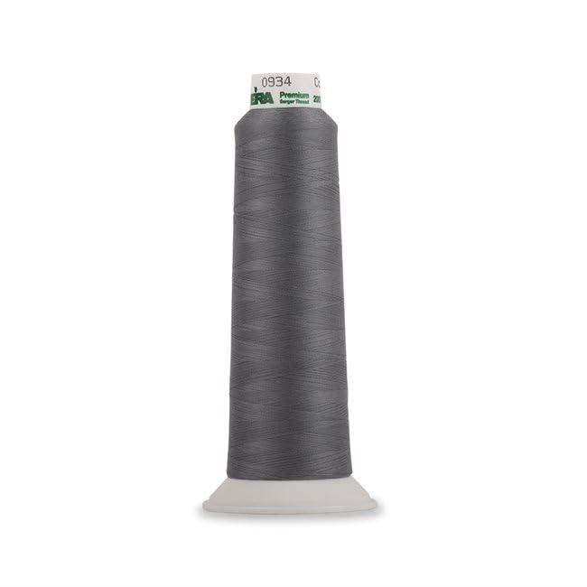Madeira Poly Steel Grey 2000YD Hilo para Overlock miniatura 2