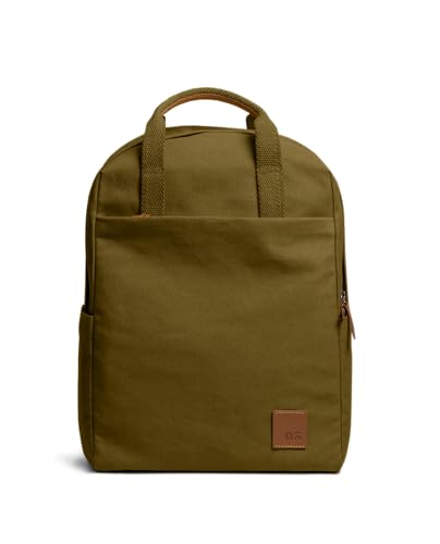 Image of DailyObjects Field Daypack Casual backpack fits upto 14 inch inch laptop with Luggage Sleeve| Unisex Travel Backpack | Made of Durable Canvas Material | Zippered Compartments with Pockets