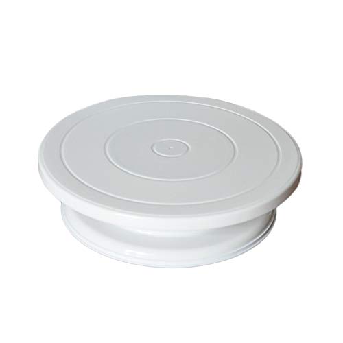 N M Z Rotating Cake Decorating Turntable Stand White Color, 1 PC