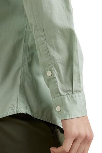 Image of Louis Philippe Men's Cotton Slim Fit Over Dyed Color Depth Comfortable and Durable Soft Handfeel Full Sleeve Solid Casual Shirt