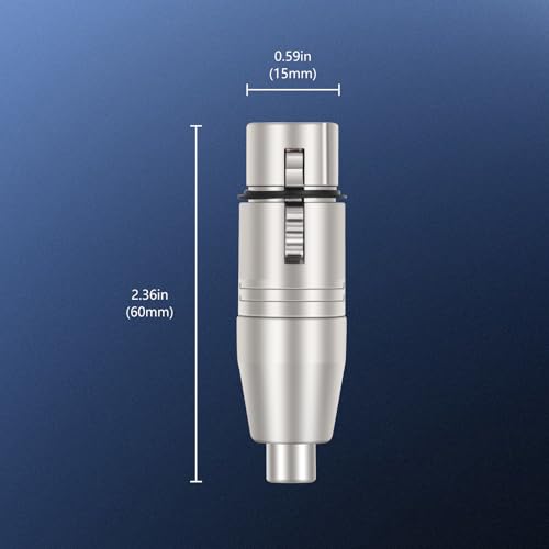Adaptador XLR Hembra a RCA Hembra, 3 unidades miniatura 4