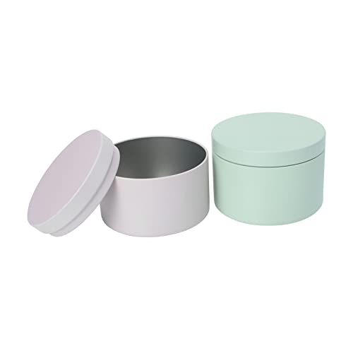 BEBEMOKO 2pcs Tinplate Candle Cans for Wedding Candies Candle Making Containers Compact Easy to Store Party Favors for Engagement Celebrations
