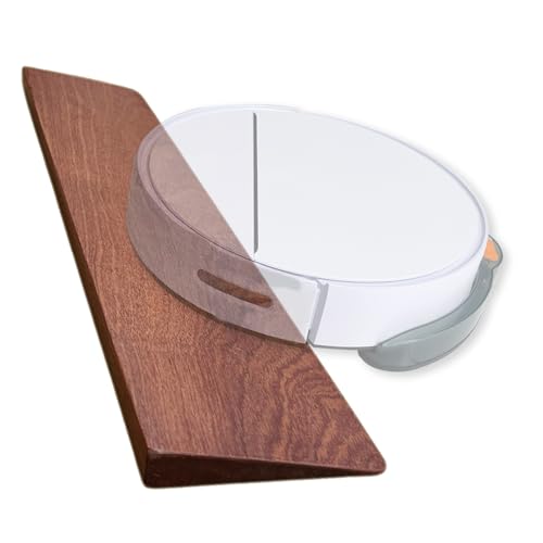 Rampa de madera maciza para bordillos 1x23x5.1cm marrón