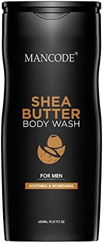 MAN CODE Sheabutter Body Wash For Men 450Ml | For Body, Face With Shea Butter And Natural Oils Extract | Oil Control | Odor Protection | 450 Ml Shower Gel (Pack Of 1)