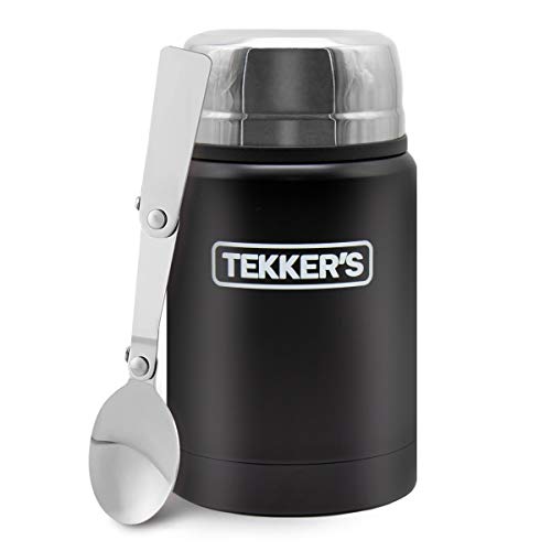 TEKKER’S Insulated Thermos Food Jar Lunch Thermos 17 Oz Stainless Steel Container Kids
