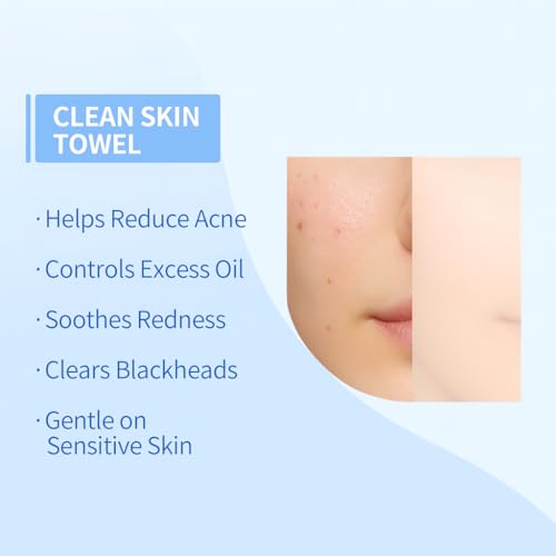 Generic Clean Skin Face Towels XL,Disposable Face Towelettes (50 Count) Plant Based Cleansing Towelettes for skin care,Makeup Removal,Unscented Facial Cloths, Soft and Gentle,100% viscose fiber