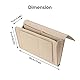 BOOWEN Betttasche Bett Organizer Filz Sofa Aufbewahrungstasche Anti-Rutsch Hängetasche Hochbett Nachttisch Hängend Tasche für Buch, Brille, iPad, Handy, Fernbedienung (beige)