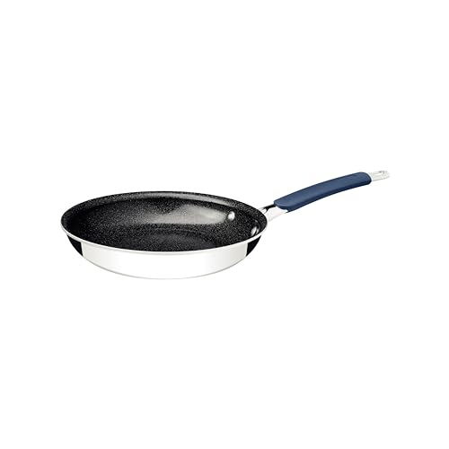 Frigideira Tramontina Romagna Em Aço Inox E Alumínio Com Revestimento Interno Cerâmico Black Stone 20 Cm 1 L