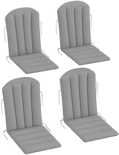 Outsunny Adirondack Chair Cushion Set of 4, Outdoor Chair Cushion...