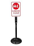 Pedestal Base with a flattened Two-Part Post Plus Nuts and Bolts for attaching a Sign (28 lbs)