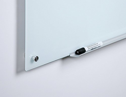 image for Audio-Visual Direct Magnetic White Glass Dry-Erase Board Set - 2' x 1.