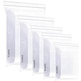 Cozary 500 Stück Druckverschlussbeutel, 5 Größen Plastikbeutel Verschließbar Transparent Klein Zip Beutel, Kunststoffbeutel,Reißverschluss Tütchen,Lebensmittelbeutel