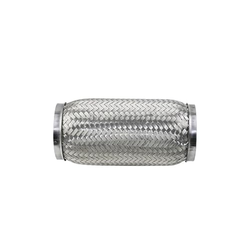 Tuyau d'échappement inox 63mm-205mm raccord flexible contre bruits pot