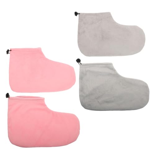 minkissy Rmal Insulation Footmuffs Moisturizing Socks 2 Pairs Therapy Foot Wraps Paraffin Wax Cover Foot Bag for Moisturizing
