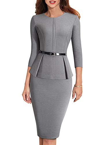 Preisvergleich Produktbild Etuikleider Knielang, One Piece Bodycon Midi Business Kleider Damen Knielang