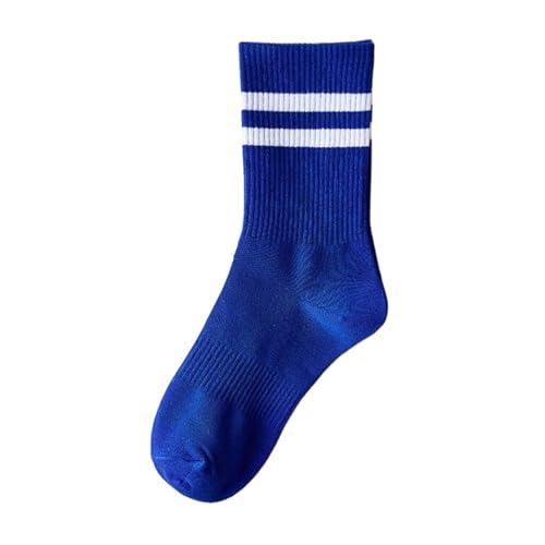 Socks 5 Pairs Men's Socks in The Autumn and Winter Cotton Sports Trend Cotton Stripe Lovers Stockings Cotton Socks(2)