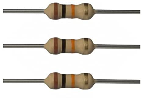 GoBagee BRANDED carbon film resistor 1/4 watt Tolerance 5% - Pack of 20pcs (10K Ohms)