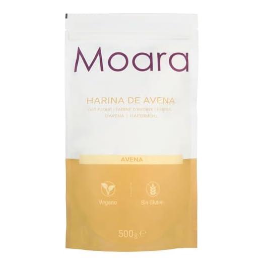 Harina de avena integral y neutra, BIO sin gluten y sin azúcar - ecológica sin sabor, ideal para repostería y recetas fitness - vegana 500gr