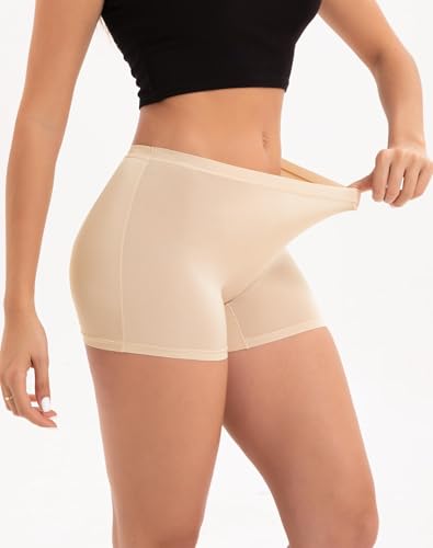 INNERSY Womens Boyshorts Underwear Silky Boxer Briefs Ladies Boy Shorts Panties 3-Pack2