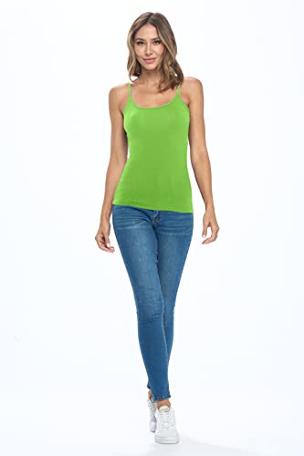 Image of Natural Uniforms Women's Camisole Tank Top-Breathable Cotton Stretch