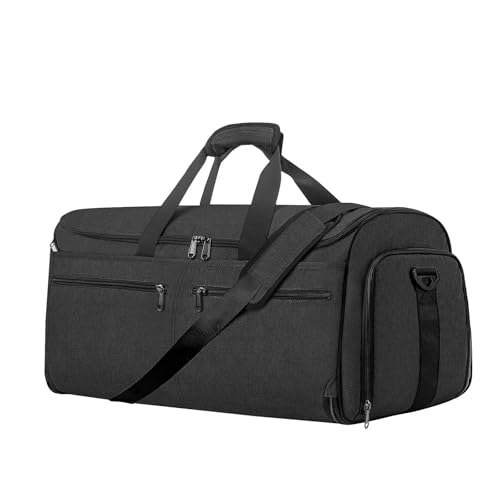 Travel Bag Convertible Travel Garment Bag Carry On Garment Duffel Bag For Men Women - 2 In 1 Hanging Suitcase Suit Business Travel Bag