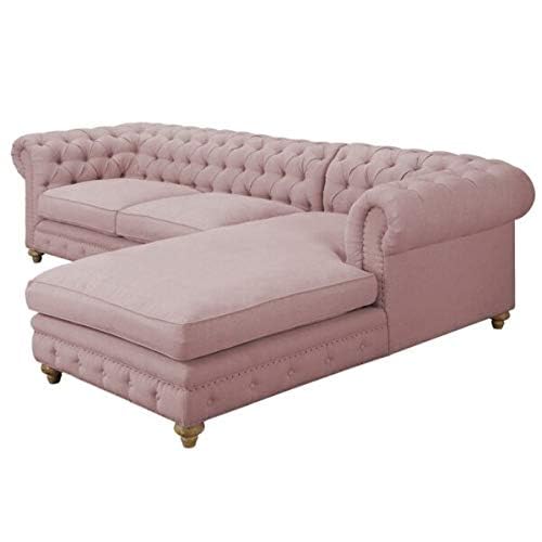 Image of Modern Velvet L Shape sectional Sofa with Chaise Lounge L Shape Sofa for Living Room Bedroom Hall Office