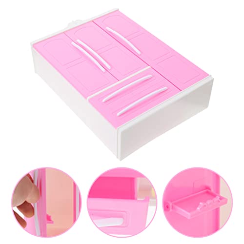 Toyvian 1 Conjunto Armário De Armazenamento De Três Lados Cabides Em Miniatura Cabides De Boneca Par