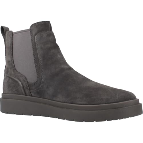 Clarks Para Hombre. 26183406 Botines De Piel Polden Easy Gris (43), Plano, Ninguno, Casual - 5