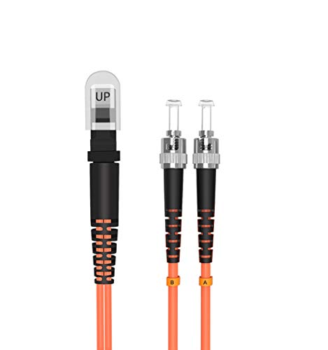 Cable MTRJ a ST de fibra óptica dúplex OM2 15 metros con cubierta LSZH de seguridad 1