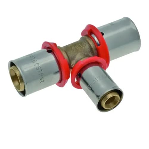DSTOCK60 - Raccordo in rame a crimpare a T per tubo per 16 x 12 x 16