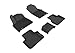 3D MAXpider Complete Set Custom Fit All-Weather Floor Mat for Select Audi Q7 Models - Kagu Rubber (Black)